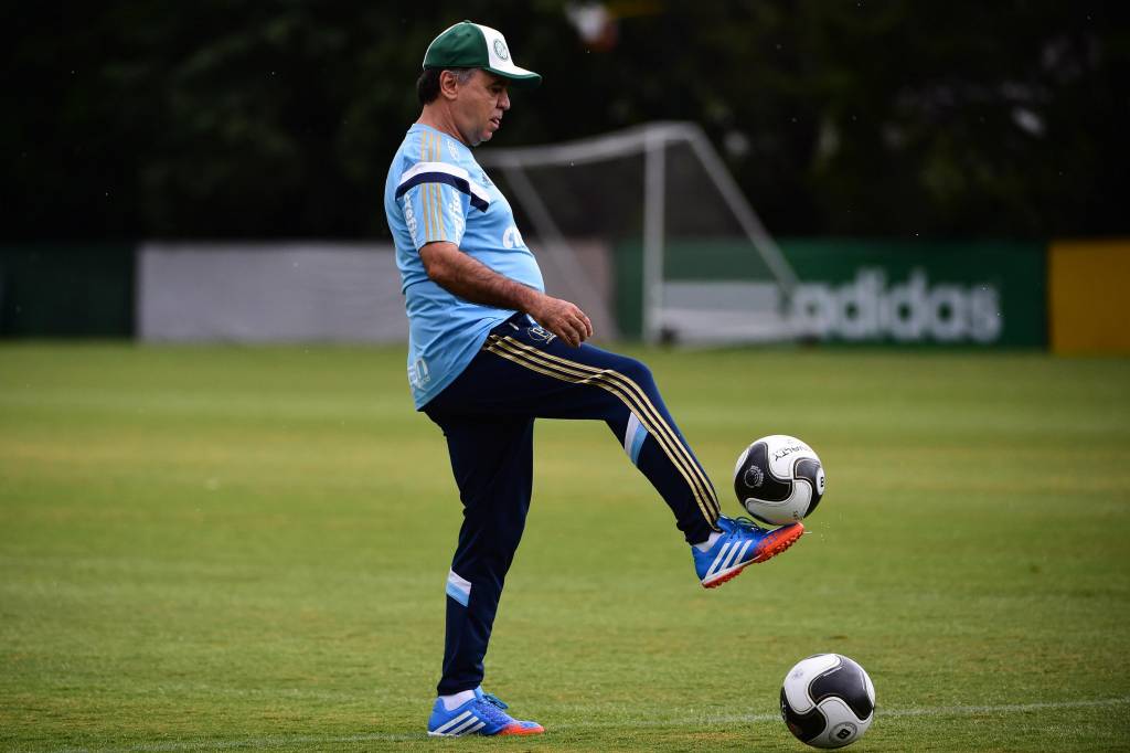 Marcelo Oliveira tenta controlar pressão e retomar futebol do Palmeiras (Foto: Djalma Vassão/Gazeta Press)