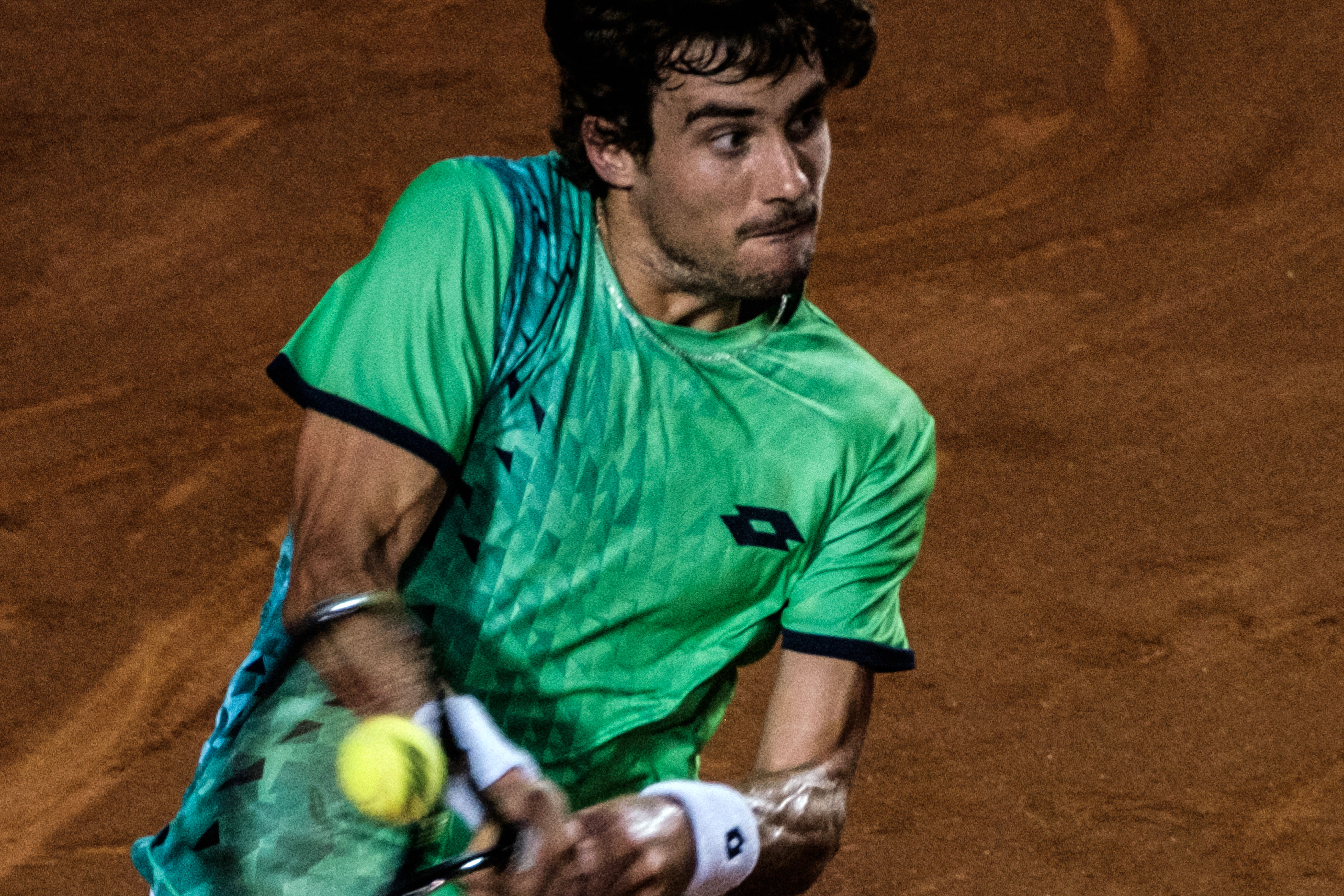 Guido Pella faz o melhor torneio de toda sua carreira no Rio de Janeiro (Foto: Yasuyoshi Chiba/AFP)