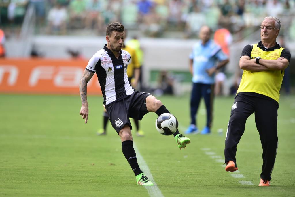 Lucas Lima gostou do futebol apresentado por sua equipe em São Paulo (foto: Fernando Dantas/Gazeta Press)