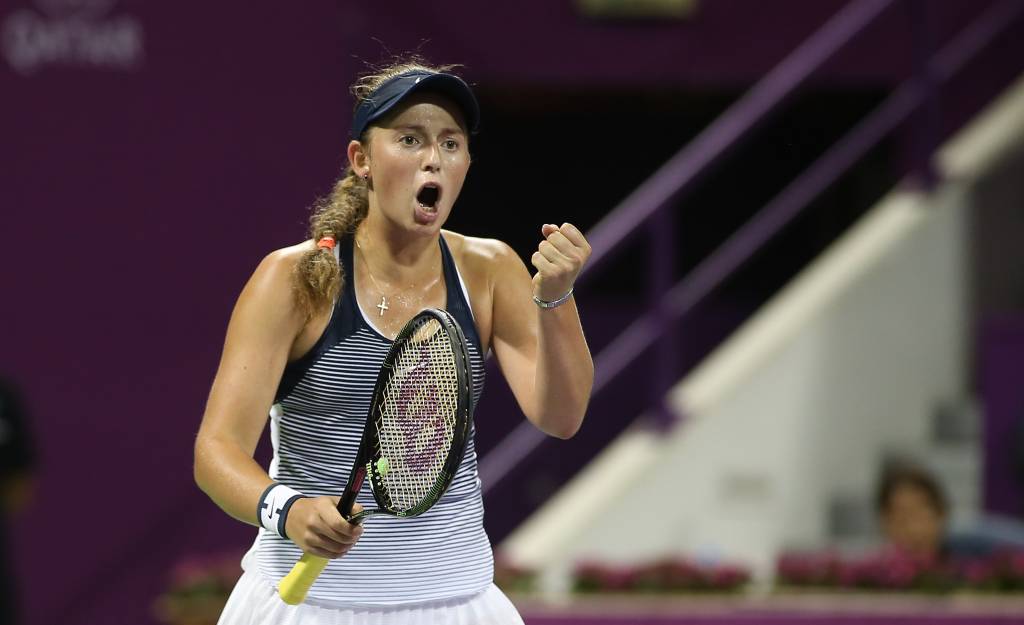 Jelena Ostapenko vai em busca do primeiro título na carreira (Foto: Karim Jaafar/AFP)