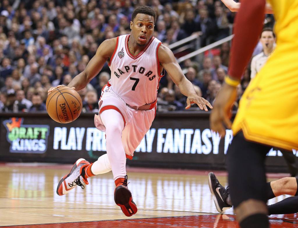 Kyle Lowry deu vitória aos Raptors sobre os Cavaliers (Foto: Claus Andersen/Getty Images/AFP)