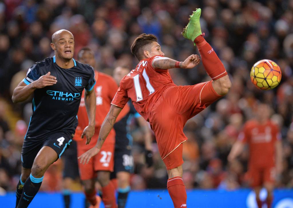 Firmino deixou sua marca na vitória tranquila do Liverpool sobre o Manchester City (Foto: Paul Ellis/AFP)