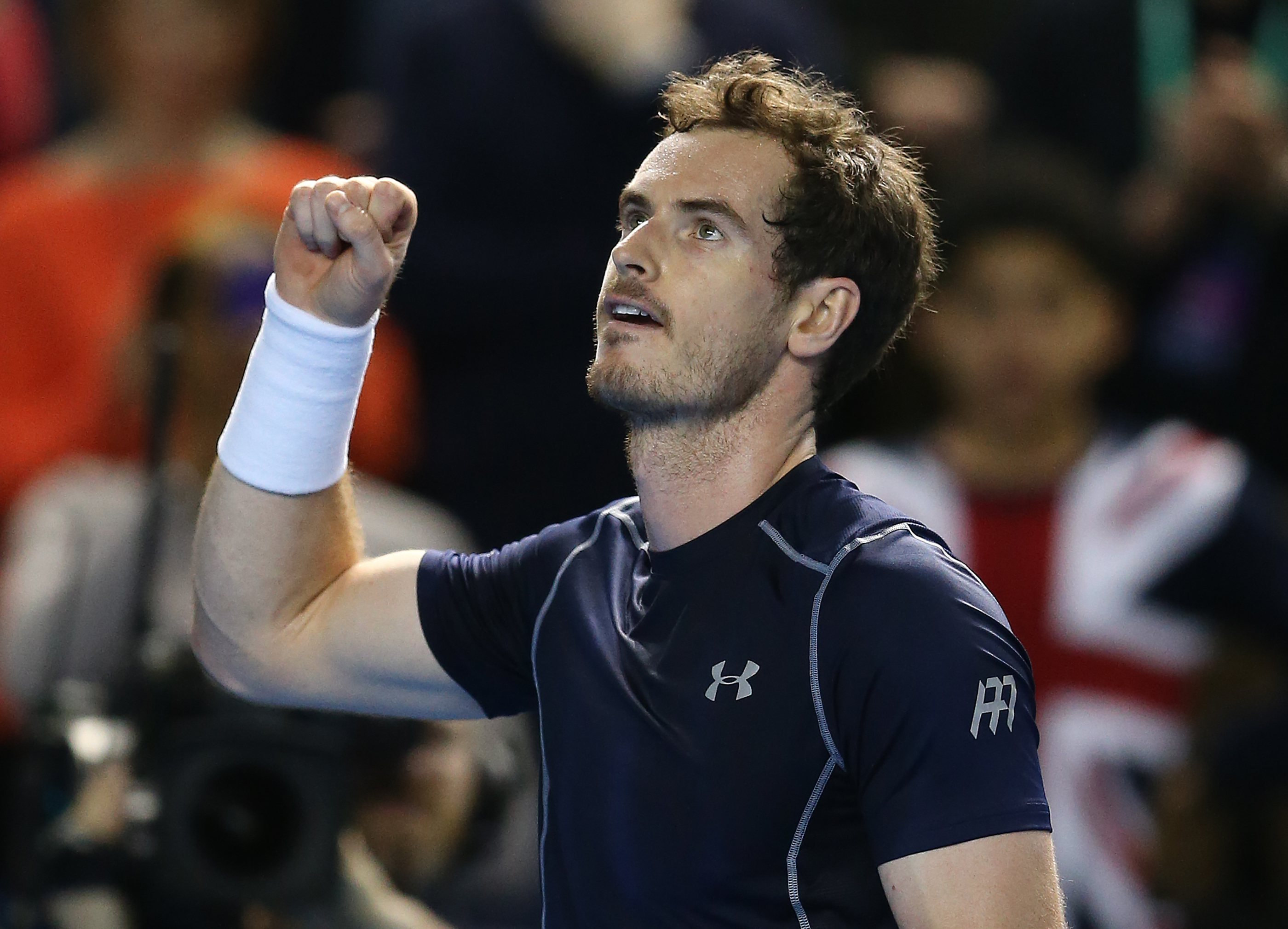 Murray também garantiu a vitória, sua primeira após o nascimento da filha (Foto: JUSTIN TALLIS/AFP)