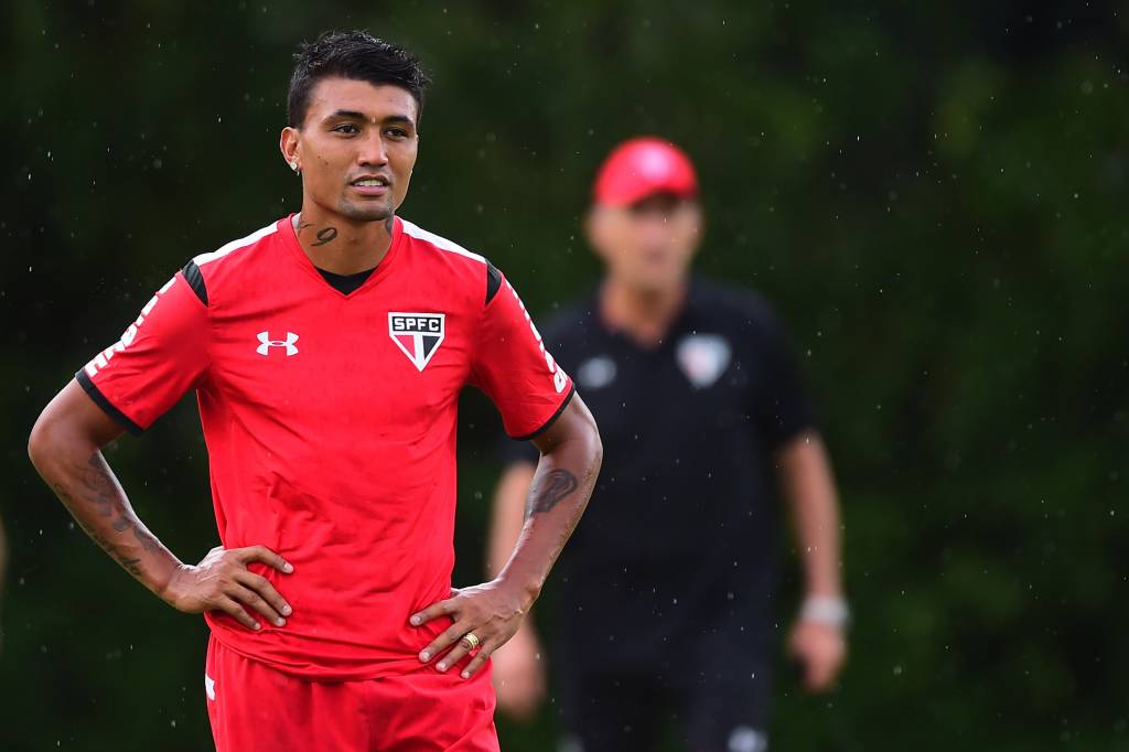Kieza despertou interesse do Vitória. Ele não tem recebido chances de Bauza no São Paulo (Foto:Sergio Barzaghi/Gazeta Press)