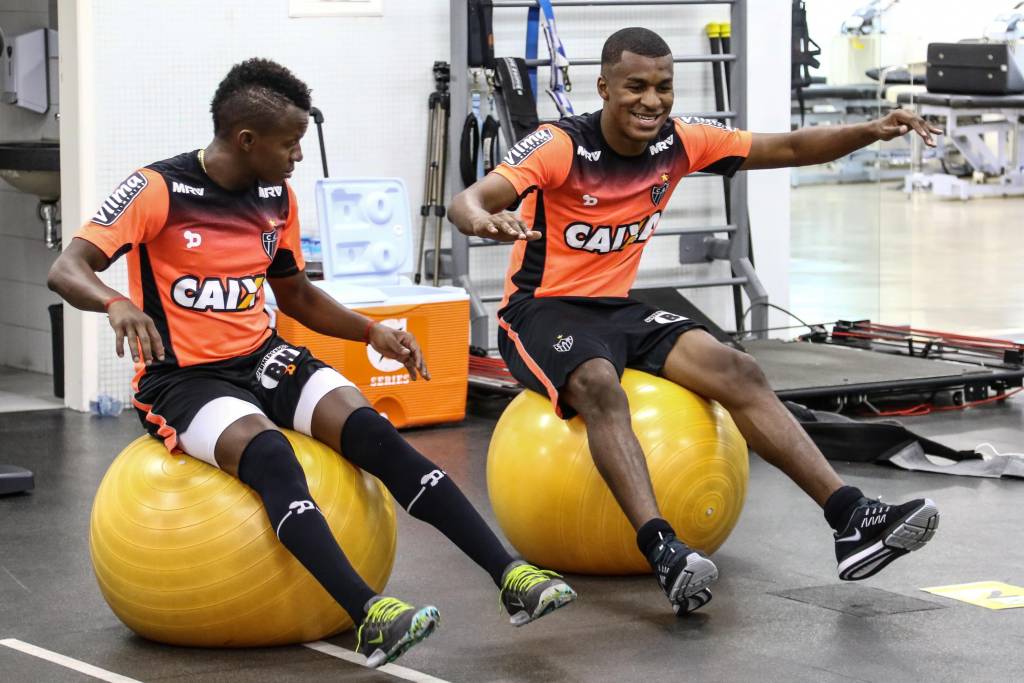 Equatorianos sempre estão próximos durante as atividade na Cidade do Galo (Bruno Cantini/CAM)
