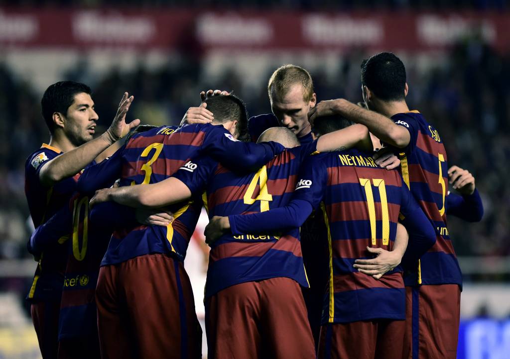 O Barcelona busca sua 11ª vitória seguida no Espanhol para se isolar na liderança (Foto: Pierre-Philippe Marcou/AFP)