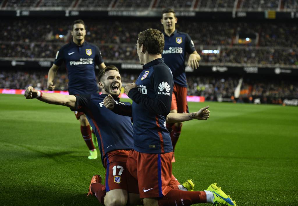 O Atlético de Madri vem embalado por três vitórias consecutivas no Espanhol (Foto: Jose Jordan/AFP)