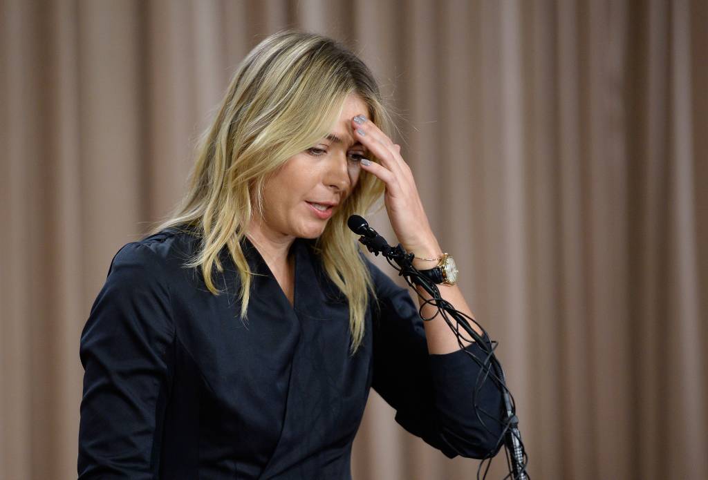 Este foi o primeiro caso de doping na carreira de Sharapova (Foto: Kevork Djansezian/AFP)