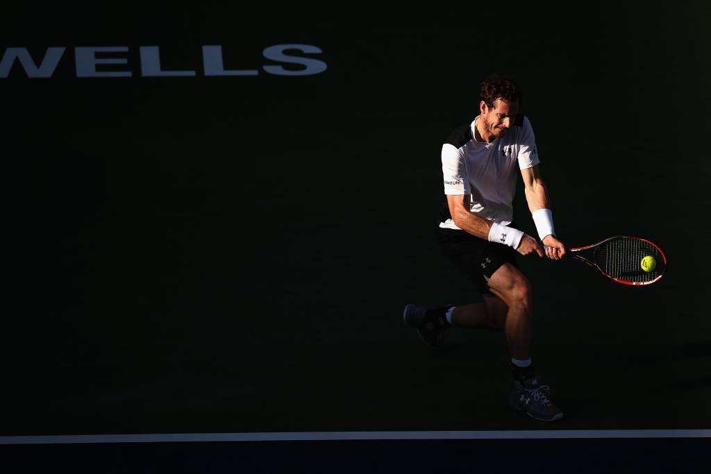 Murray precisou mostrar bom jogo para derrotar Granollers em Indian Wells (Foto: Sean M. Haffey/Getty Images/AFP)