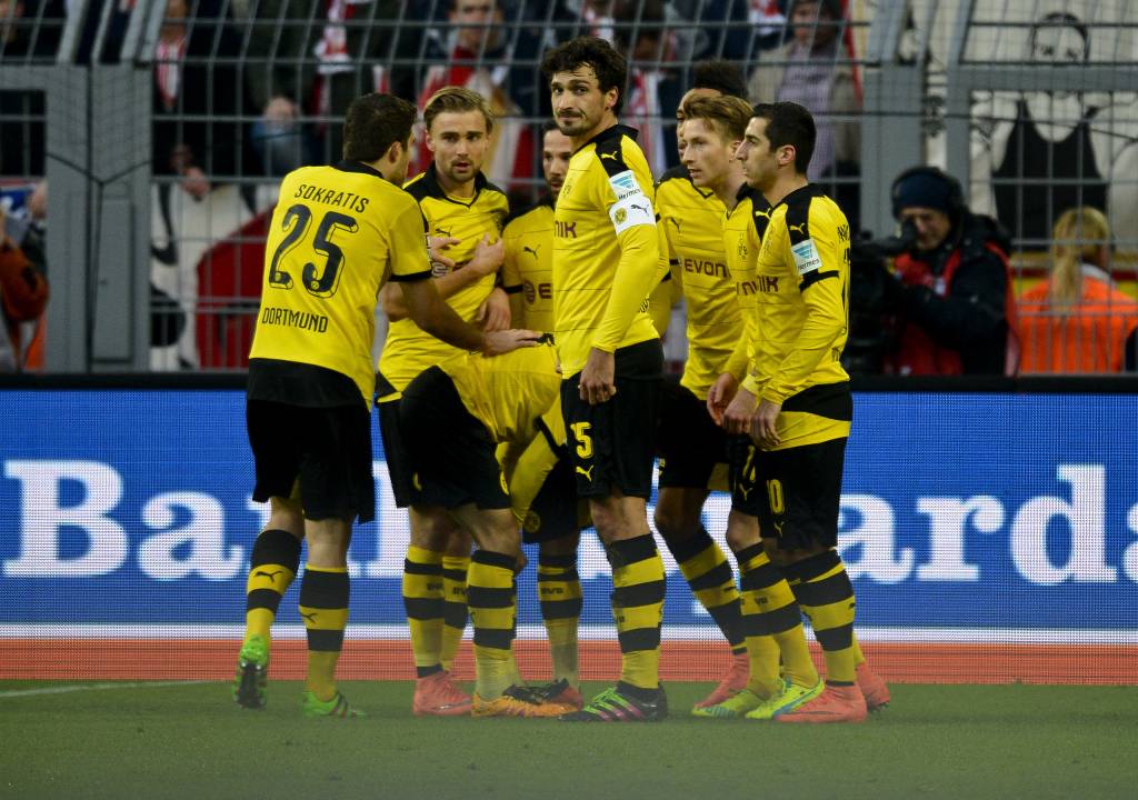 O Borussia Dortmund chegou ao seu novo jogo de invencibilidade ao bater o Mainz (Foto: Sascha Schuermann/AFP)