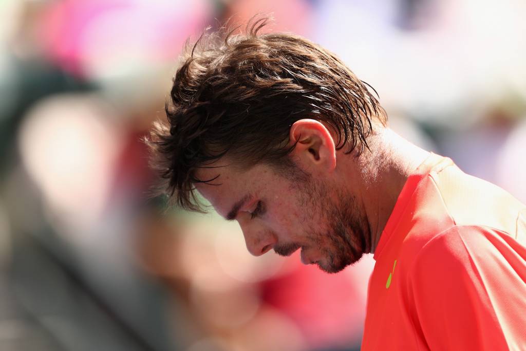 Em 2015, Wawarinka perdeu na estreia em Indian Wells (Foto: Julian Finney/AFP)