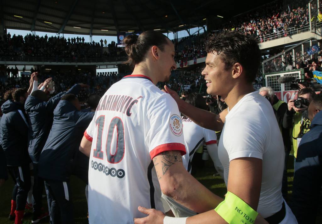 Após faturar o título antecipado, o PSG vai jogar pela primeira vez frente a sua torcida (Foto: Jacques Demarthon/ AFP) 