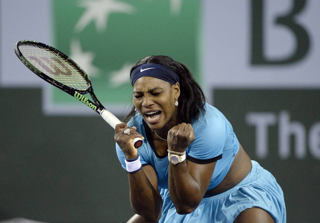 Serena Williams busca o tricampeonato do campeonato disputado em Indian Wells (Foto: Kevork Djansezian/AFP)