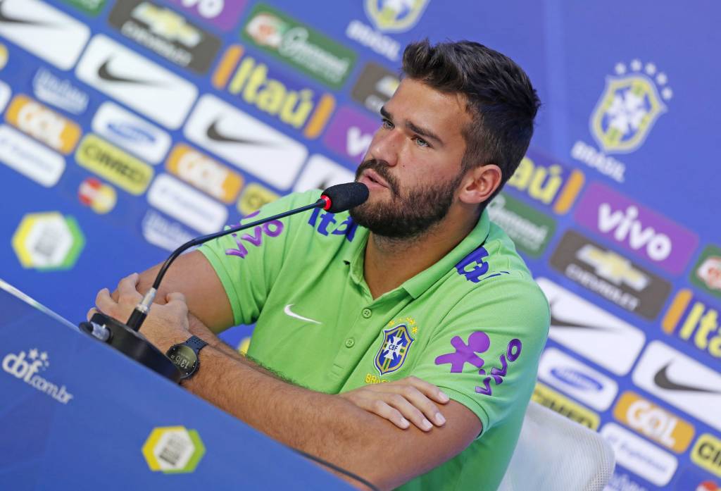 Vindo do Inter como Dunga e Taffarel, Alisson é o titular do gol brasileiro (foto: Rafael Ribeiro/CBF)