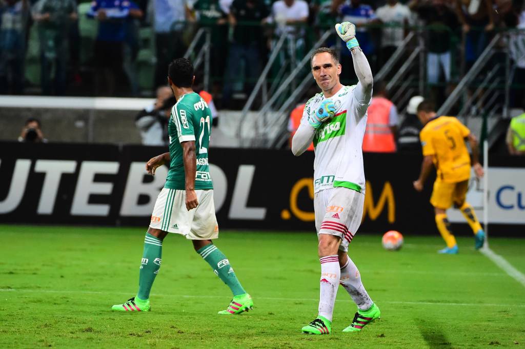Goleiro Fernando Prass é o principal ídolo da torcida alviverde (Foto: Sergio Barzaghi/Gazeta Press)