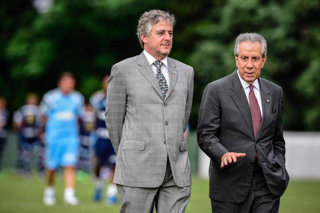 O presidente Paulo Nobre se posicionou para garantir a segurança da Academia de Futebol (Foto: Fernando Dantas/Gazeta Press)