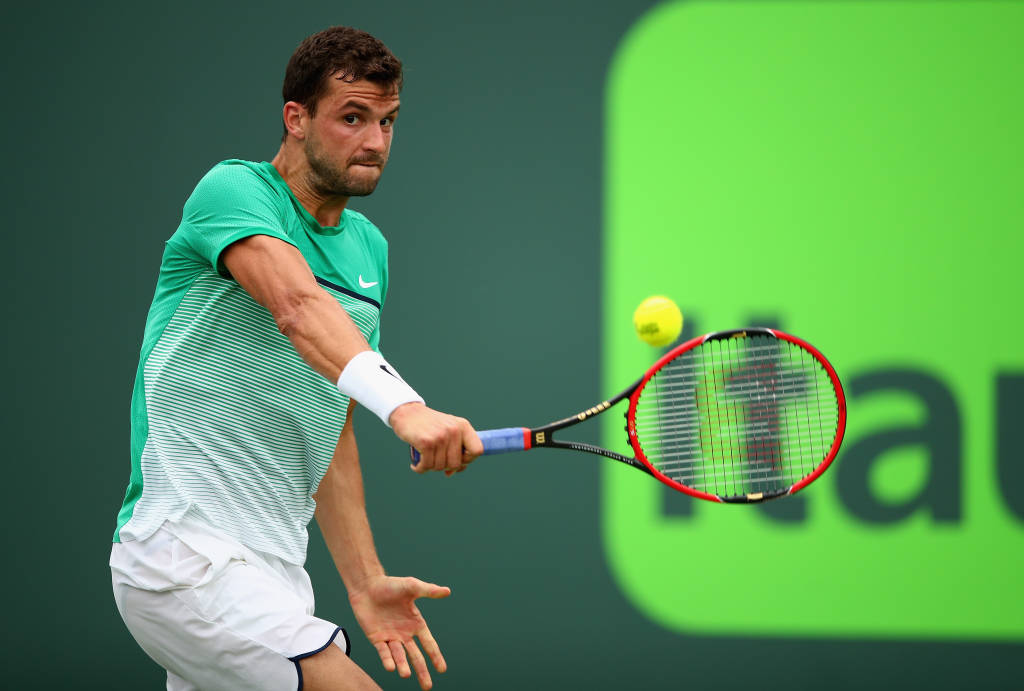 Zebra! Dimitrov elimina Murray em Miami (Foto: CLIVE BRUNSKILL/AFP)