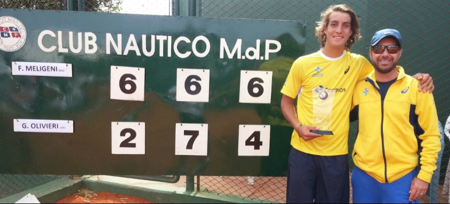 Felipe já usa o nome Meligeni nos torneios juvenis (Foto: Divulgação)