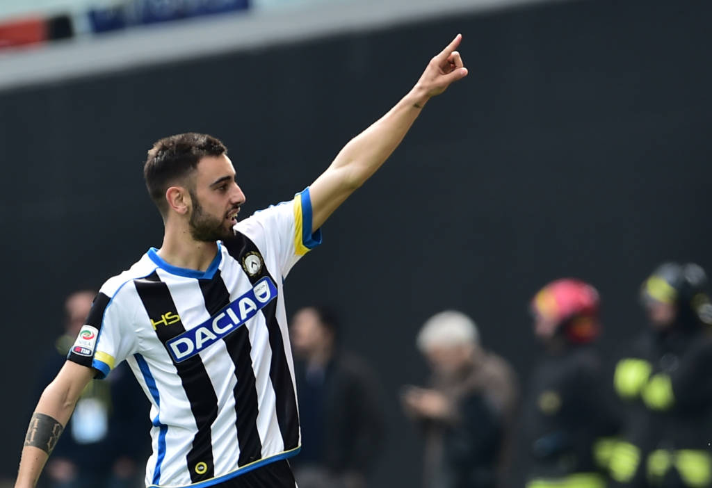 O português Bruno Fernandes foi o nome do jogo (Foto: Giuseppe Cacace/AFP)