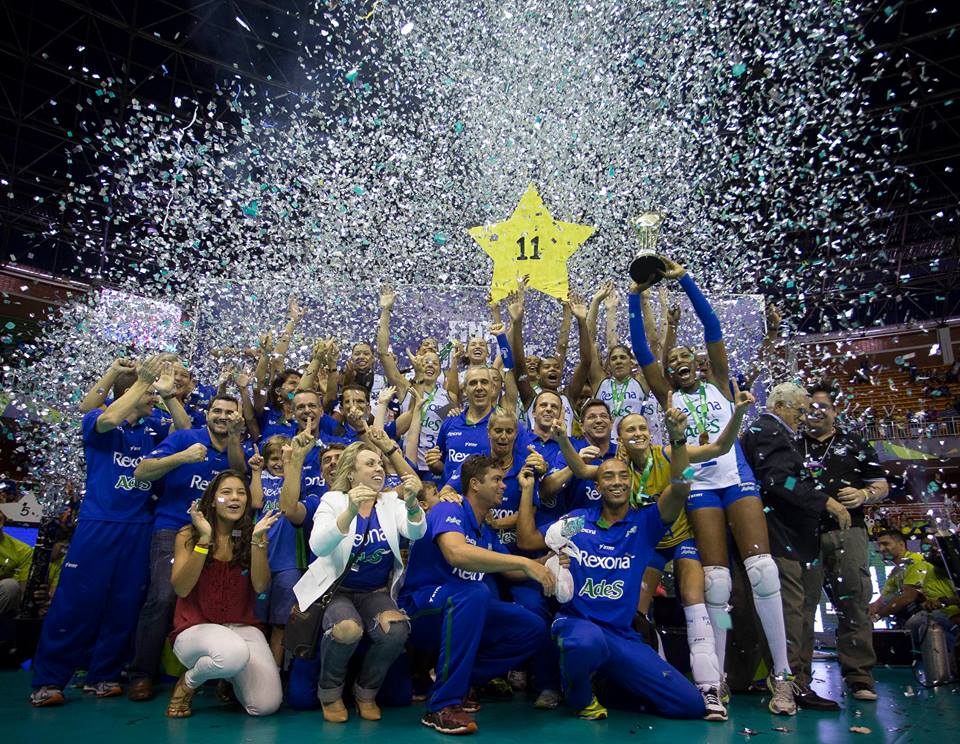 Rio de Janeiro conquistou o quarto título consecutivo da Superliga feminina (Foto: Divulgação)