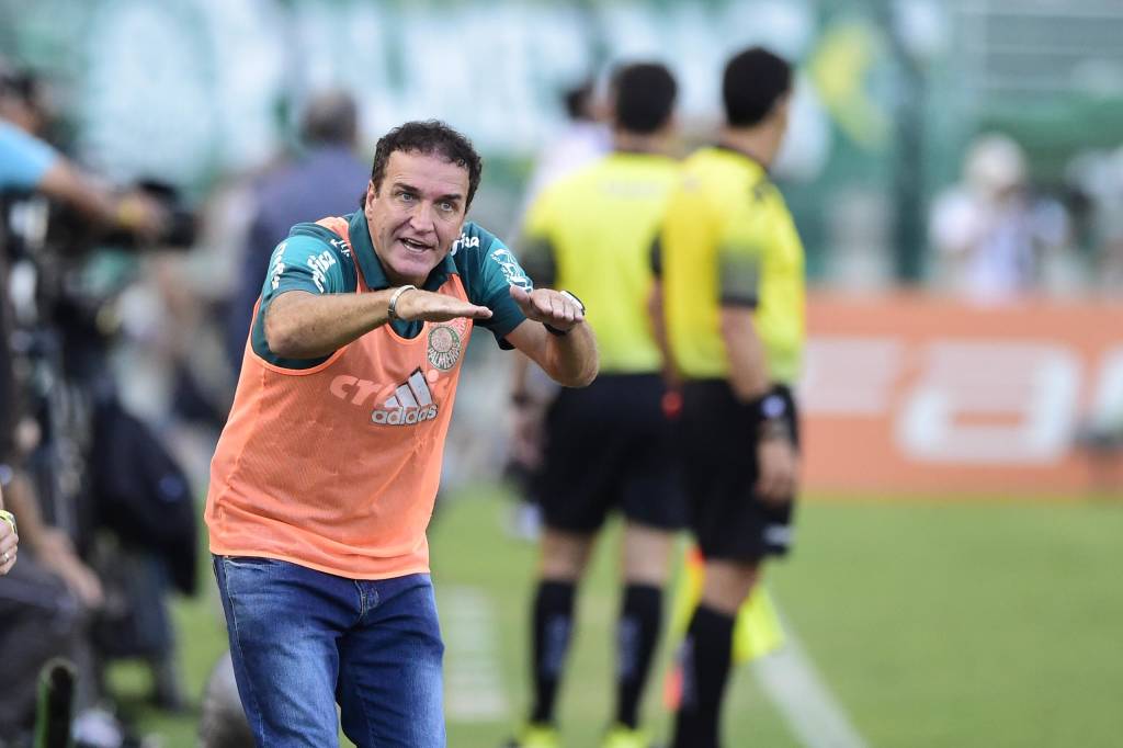 Sob o comando de Cuca, Palmeiras fez melhor jogo desde a final da Copa do Brasil 2015 (Foto: Fernando Dantas/Gazeta Press)
