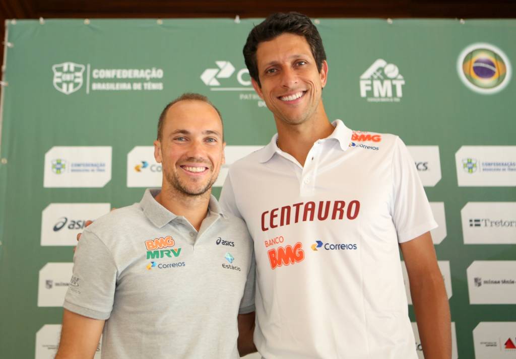 Nascidos em BH, Melo e Soares estarão em casa para atuar na Copa Davis (Foto: Orlando Bento/Minas Tênis Clube)