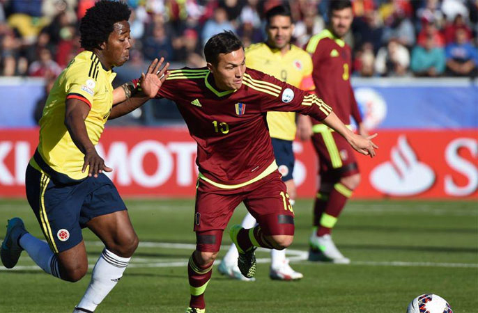 Seijas é jogador da seleção da Venezuela (Foto: Divulgação/Internacional)