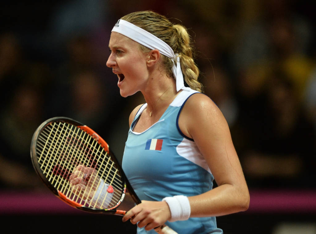 Mladenovic garantiu um ponto para a França (Foto: Jean-François Monier/AFP PHOTO)