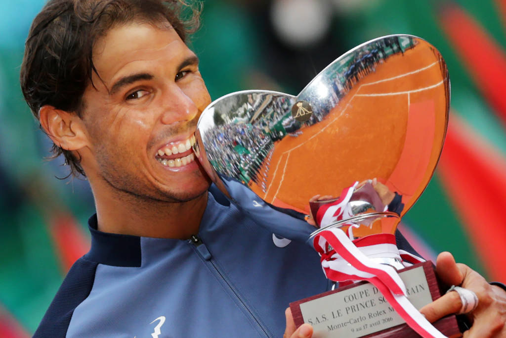 Nadal comemora primeiro título da temporada (Foto: Jean Christophe Magnenet/AFP)