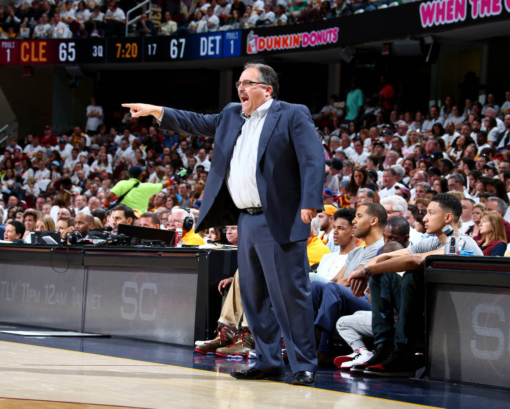 Stan van Gundy chegou aos Pistons em 2014 (Foto: Nathaniel S. Bulter/NBAE via Getty Images)