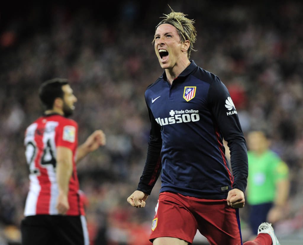 Fernando Torres fez o único gol do jogo (Foto: Ander Gillenea/AFP)