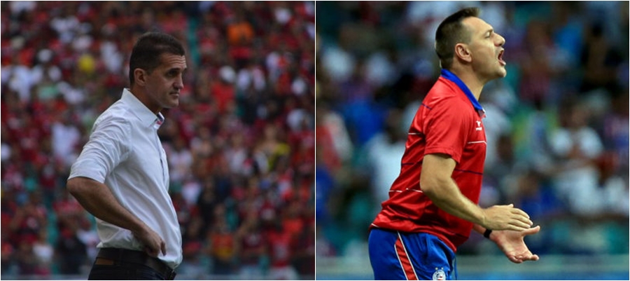 Clássico não será neste domingo (Fotos: Felipe Oliveira/Bahia e Divulgação/Vitória)