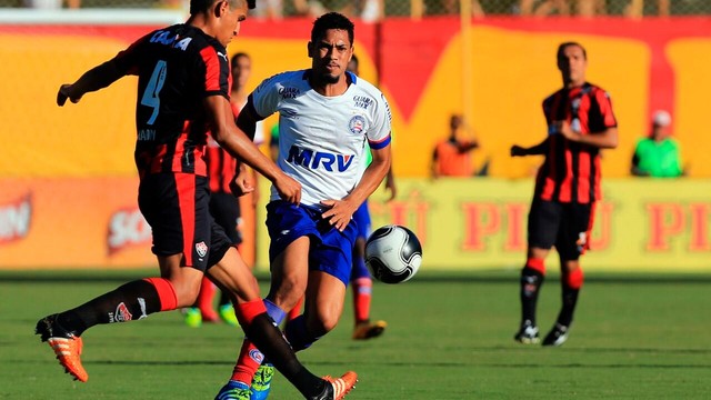 Vitória teve amplo domínio no clássico deste domingo (Foto: Felipe Oliveira/Divulgação)