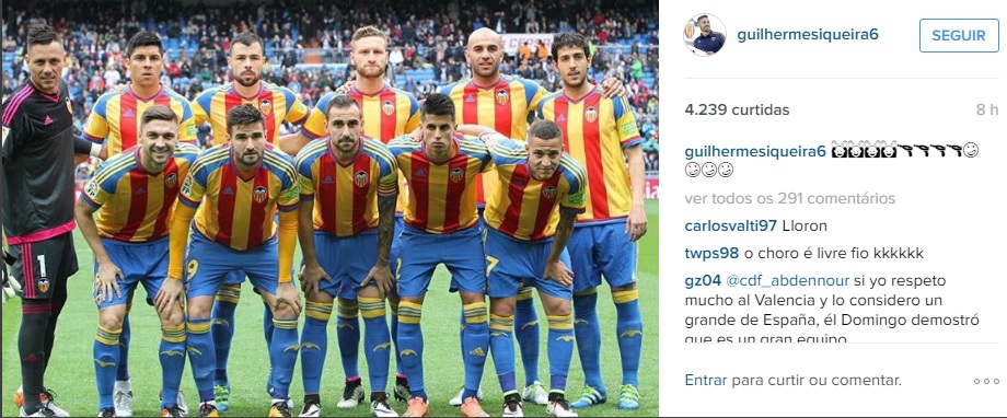Guilherme Siqueira não ficou satisfeito com a atuação do árbitro (Foto: Instagram/Reprodução)
