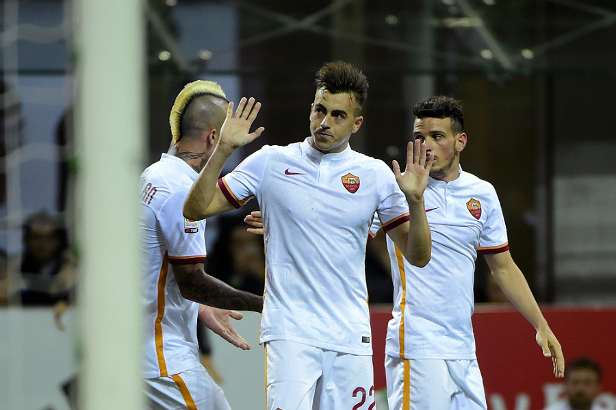Revelado pelo Milan, El Shaarawy não comemorou seu gol e pediu desculpas para a torcida rubro-negra (foto: Olivier Morin/AFP)