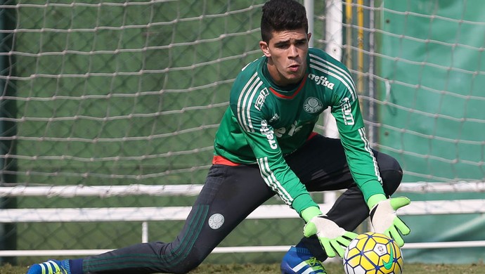 Vinicius Silvestre é o quarto goleiro do elenco profissional do Verdão (Foto: Cesar Greco/Ag.Palmeiras)