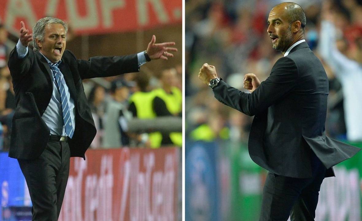 Mourinho irá reeditar rivalidade com Pep Guardiola, que assumirá comando do Manchester City (Foto: AFP)