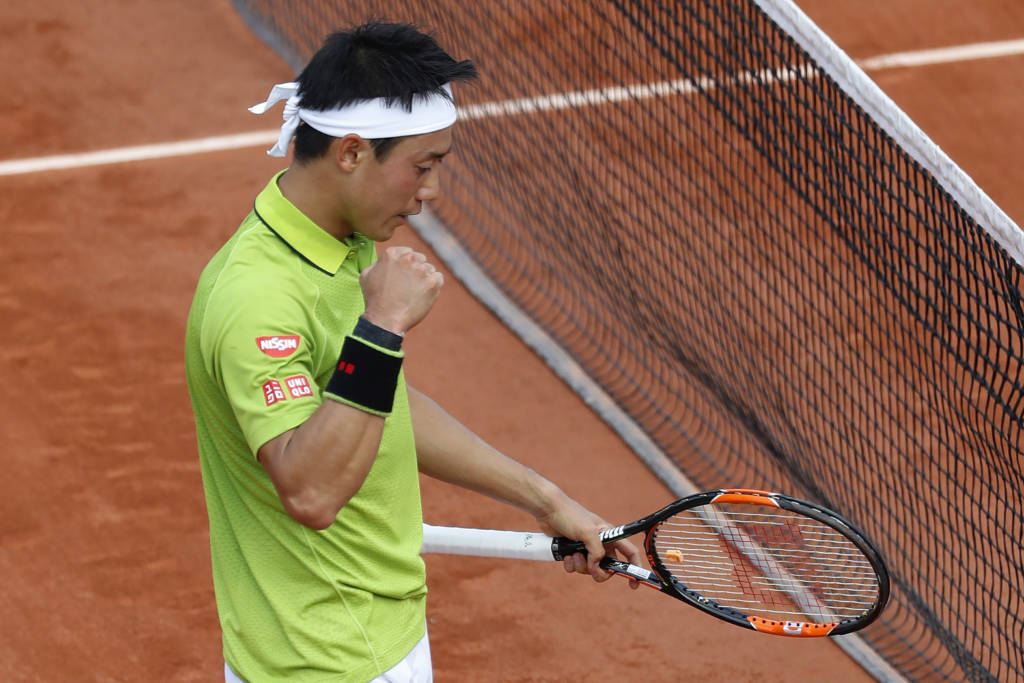 Nishikori chegou às quartas em 2015 (Foto: Thomas Samson/AFP) 