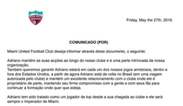comunicado Miami FC