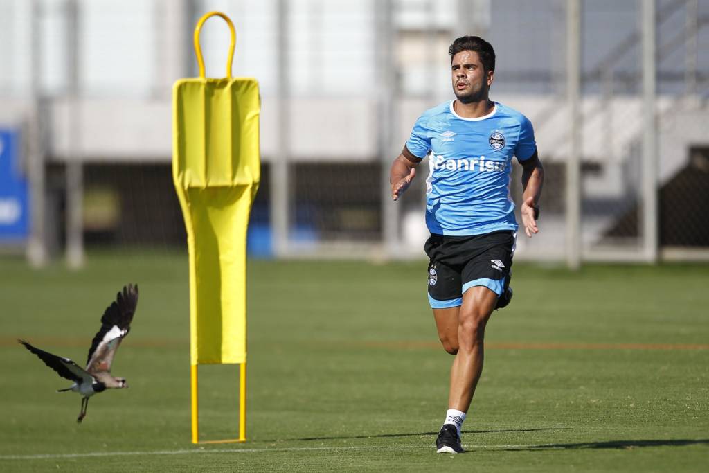 Henrique Almeida chegou ao Grêmio em janeiro (Foto: Lucas Uebel/Grêmio)