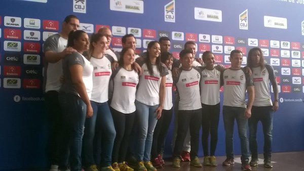 Equipe olímpica de judô foi apresentada no Rio de Janeiro (Foto: Divulgação/CBJ)