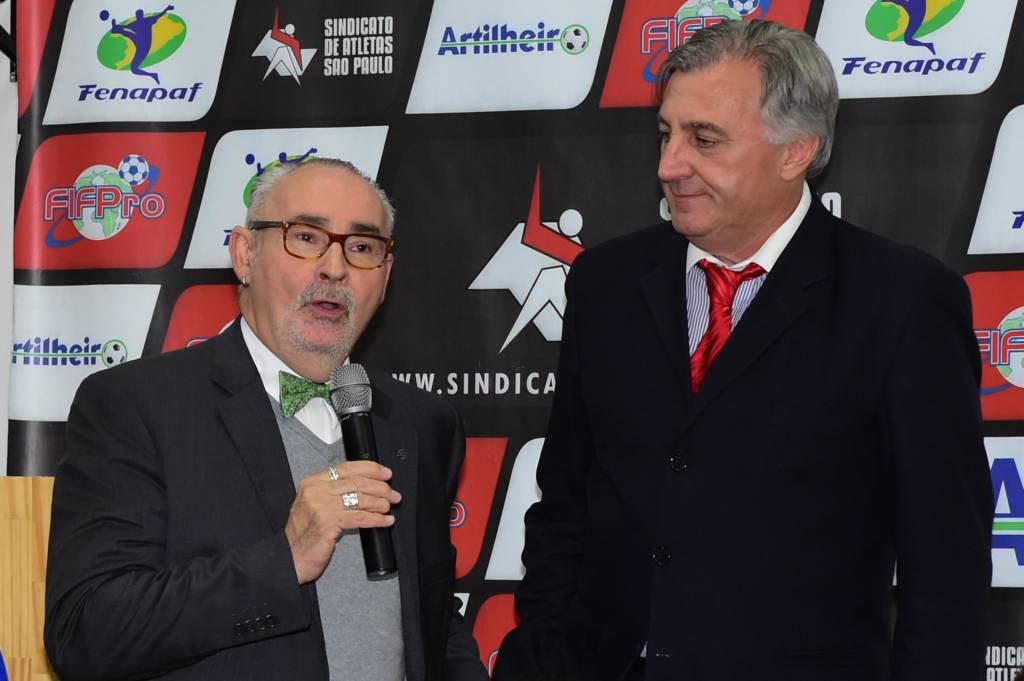 Para o presidente do Sindicato, Rinaldo Martorelli (dir.), ficou a sensação de dever cumprido (Foto: Djalma Vassão/Gazeta Press)