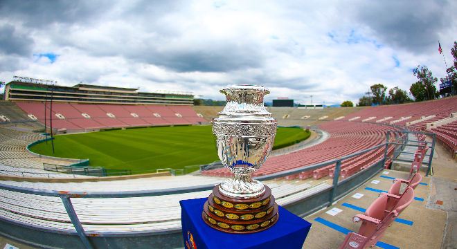 O Brasil estreia no palco em que conquistou o tetra da Copa do Mundo (Foto: Rose Bowl Stadium/Site Oficial)