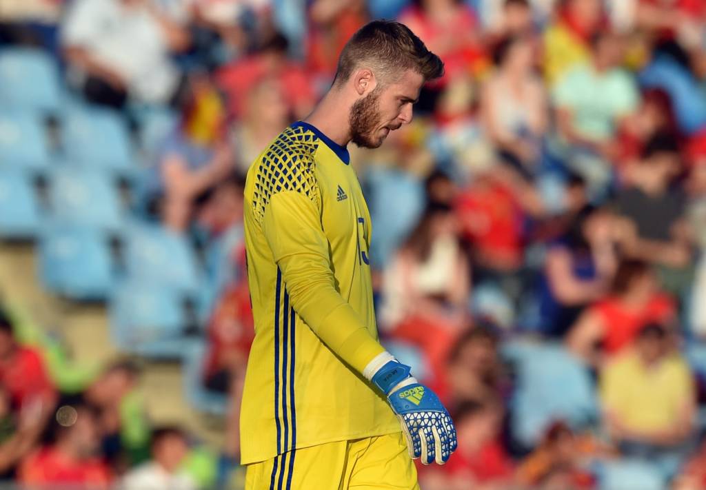 David de Gea, goleiro do Manchester United, está com a seleção espanhola na concentração para a Eurocopa (Foto: Gerard Julien/AFP)