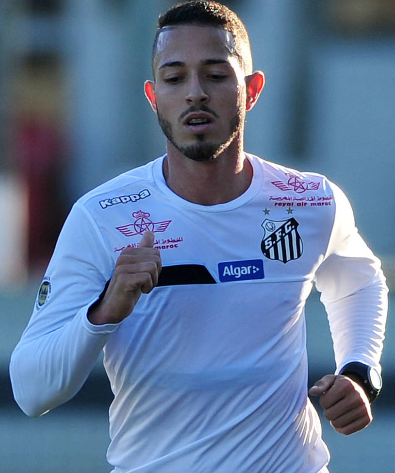 Agora no Santos, Jean Mota pode fazer a função que era de Lucas Lima (Foto: Ivan Storti)