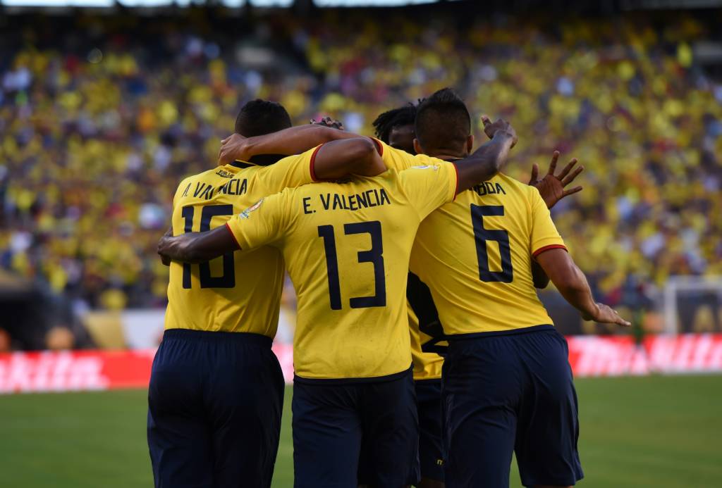 O Equador bateu o Haiti sem dificuldades em Nova Jersey e enfrentará os donos da casa nas quartas (Foto: Don Emmert/AFP)