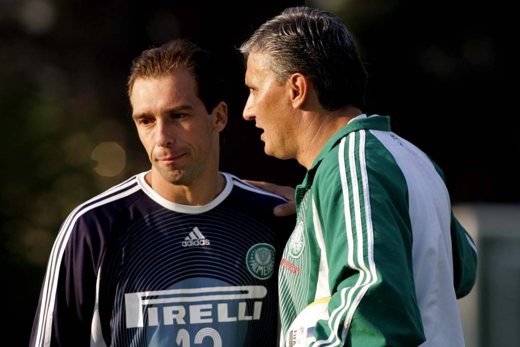 Paulo Baier e Tite trabalharam juntos no Palmeiras, em 2006 (Foto: Fernando Pilatos/Gazeta Press)