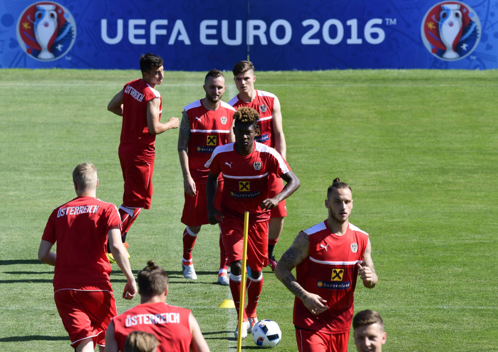 Áustria integra o Grupo F na Eurocopa (Foto: Tobias Schwarz/AFP)