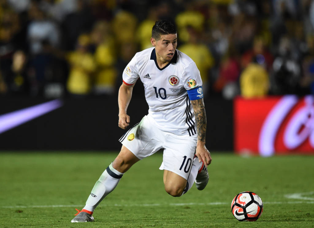 James Rodríguez é a principal arma colombiana para avançar (Foto: Mark Ralston/AFP) 