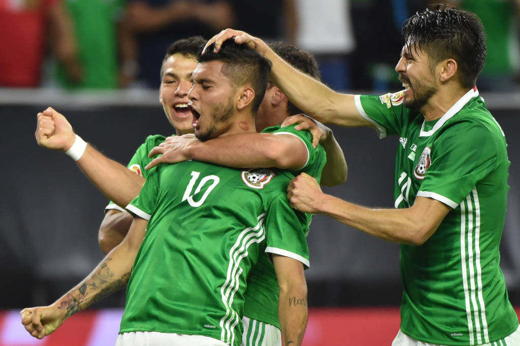 Seleção do México não perdeu nenhuma partida na Copa América (Foto: Nelson ALMEIDA/AFP)